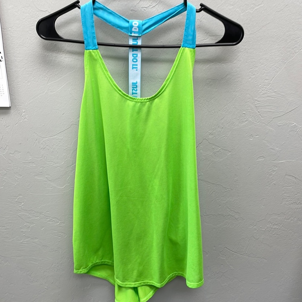Lime green Nike tank top